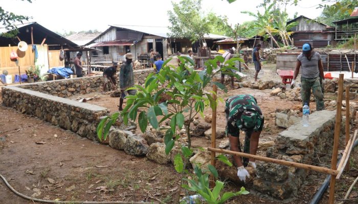 TMMD Ke-127 Bangun Rumah Layak Huni di Wonawa Yapen ! Dari Pondasi Menuju Harapan