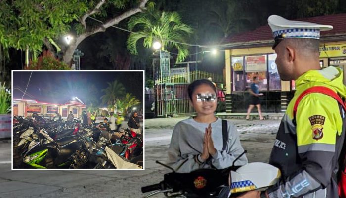 Pelanggaran Didominasi Tak Pakai Helm ! Operasi Keselamatan Cartenz Satlantas Polres Yapen Tertibkan Hampir 100 Kendaraan