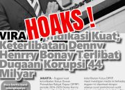 Masyarakat Yapen Jangan Terprovokasi, Tuduhan Korupsi Denny Bonai Adalah Berita Hoaks !