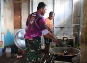 TMMD ke-127 Kodim 1709/Yawa di Kampung Rembai, Warga dan TNI Masak Bersama Pererat Kemanunggalan