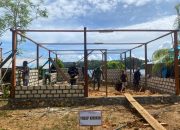 Satgas TMMD Ke-127 Kodim 1709/Yawa Pacu Pembangunan 8 RLH di Kampung Rembai, Progres Capai 19,4 Persen