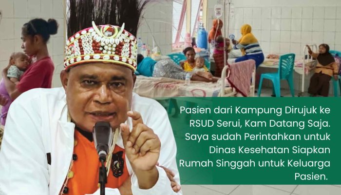 Bupati Benyamin Arisoy dan Dinkes Siapkan Rumah Singgah Dekat RSUD Serui Bagi Keluarga Pasien Rujukan dari Kampung