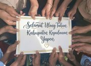 Siswa SD Negeri Waindu Ucapkan Selamat HUT Kepulauan Yapen ke 57 Tahun, Bupati Ucapkan Terimakasih