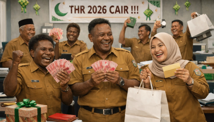 Pemprov Papua Anggarkan 36,4 Miliar untuk THR PNS dan PPPK