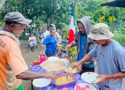 Unik ! Fans Prancis Aureto di Kabuaena Ditutup Nobar Dengan Makan Papeda dan Tebak Skor Berhadiah