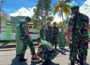 Letkol Inf Ahmad Albar Jabat Damdim 1709/Yawa, Disambut dengan Adat