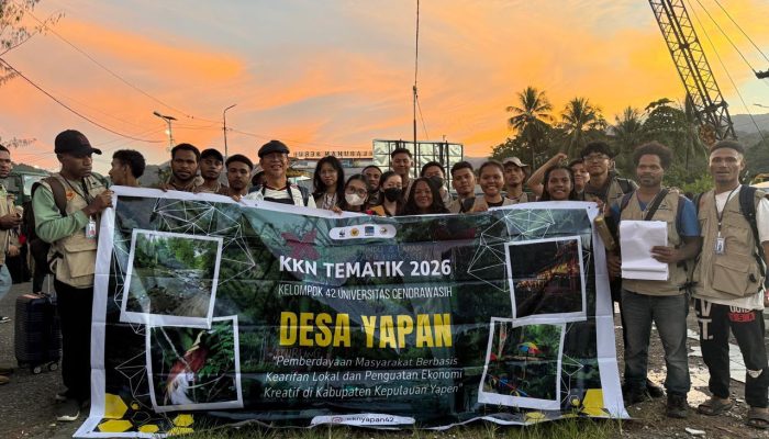 KKN Uncen Apresiasi Sambutan Hangat Masyarakat Kampung Yapan