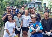 PAM GKI Yeziel Anotaurei dan Mahasiswa KKN Uncen Gotong Royong Bersihkan Kelurahan