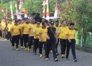 Jaga Fisik Tetap Prima, Kapolres Yapen Pimpin Olahraga Pagi Bersama Jajaran