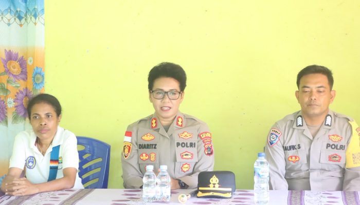 Kapolres Yapen AKBP Diaritz Felle Pimpin Sambang Kamtibmas, Warga Kandowarira Diberi Imbauan