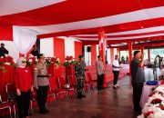 Dandim 1709/Yawa Ikuti Gladi Bersih Upacara HUT ke-81 RI di Stadion Marora Serui