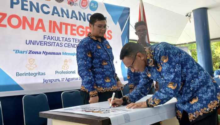 Fakultas Teknik Uncen Canangkan Zona Integritas, Dorong Transformasi Tata Kelola dan Budaya Kerja