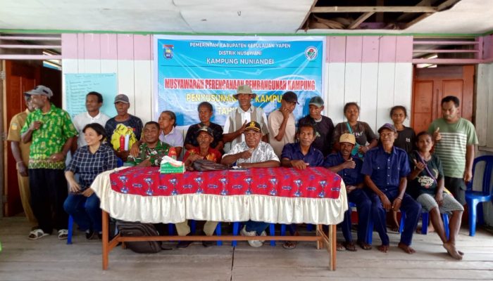Pemerintah Kampung Nuniandei Gelar Musyawarah Kerja Tahun 2027, Fokus pada Skala Prioritas Utama