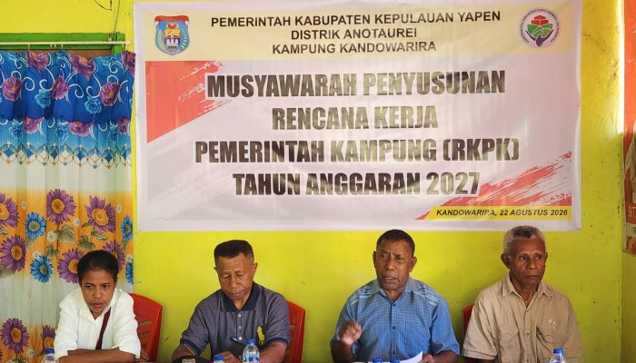 Musyawarah Kampung Kandowarira Bahas Rencana Kerja dan Usulan Program Tahun Anggaran 2027
