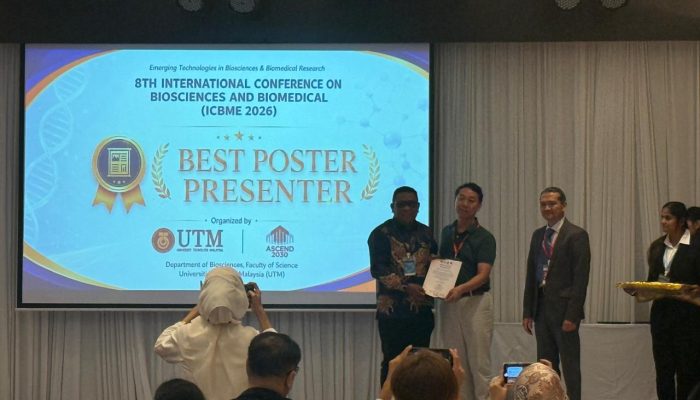 Dari Serui ke Thailand, Roy Rahanra Raih Best Poster Presenter ICBME 2026, Angkat Riset Merbau Papua