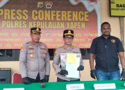 Kapolres Yapen AKBP Diaritz Felle Ungkap Pencurian Laptop di Pasar Aroro Iroro, Satu Tersangka Ditangkap di Waropen
