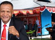 Upacara HUT RI ke-81 di Dapil Angkaisera, Yawan Yohan Karubaba Bacakan Teks Proklamasi